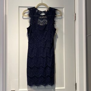 Navy lace dress